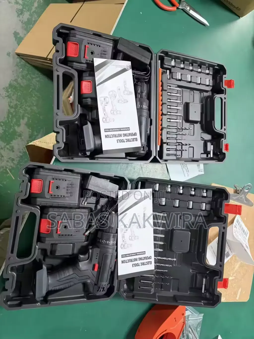 Cordless Rechargeable Dual Batteries Drill