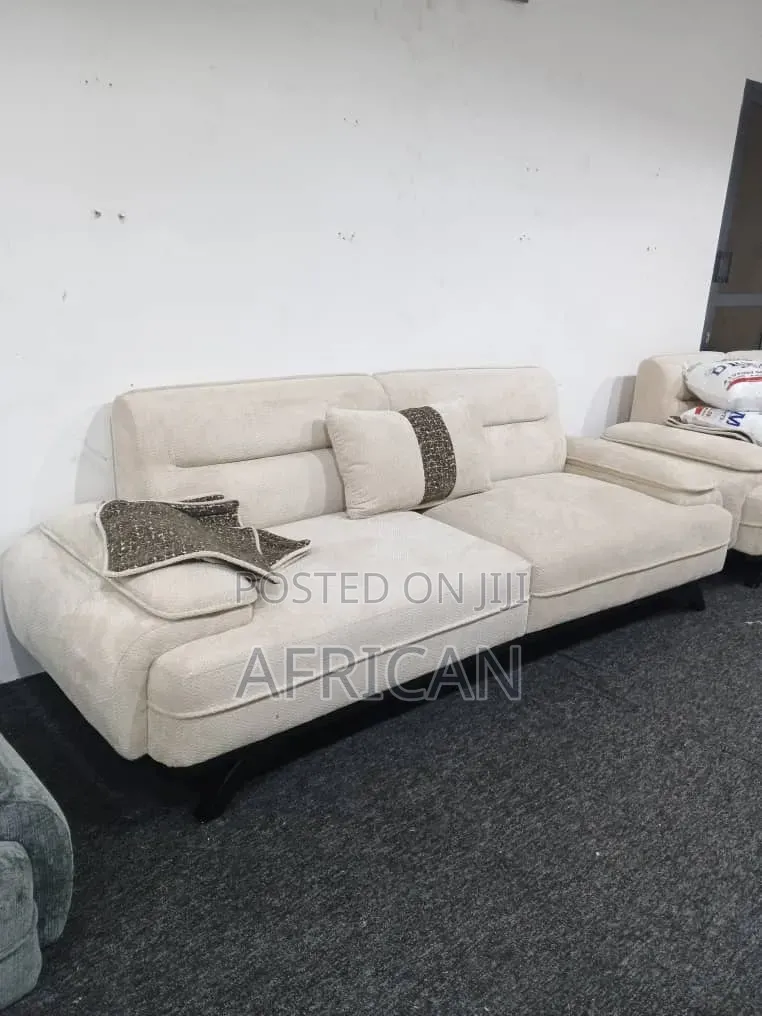 Sofa Seti Ya Watu Saba Single Line 3,2,1,1 Kitambaa Cha Kifahari