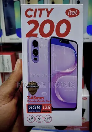New Itel City 200 128 GB Black