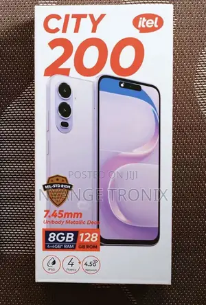 New Itel City 200 128 GB Black
