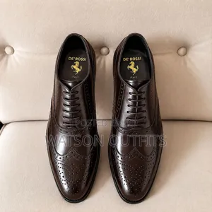 De'rossi Brand Mocca Za Leather Materials for Men's