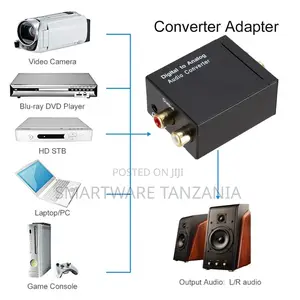 Digital To Analog Audio Converter Adapter For Seamless Audio Output