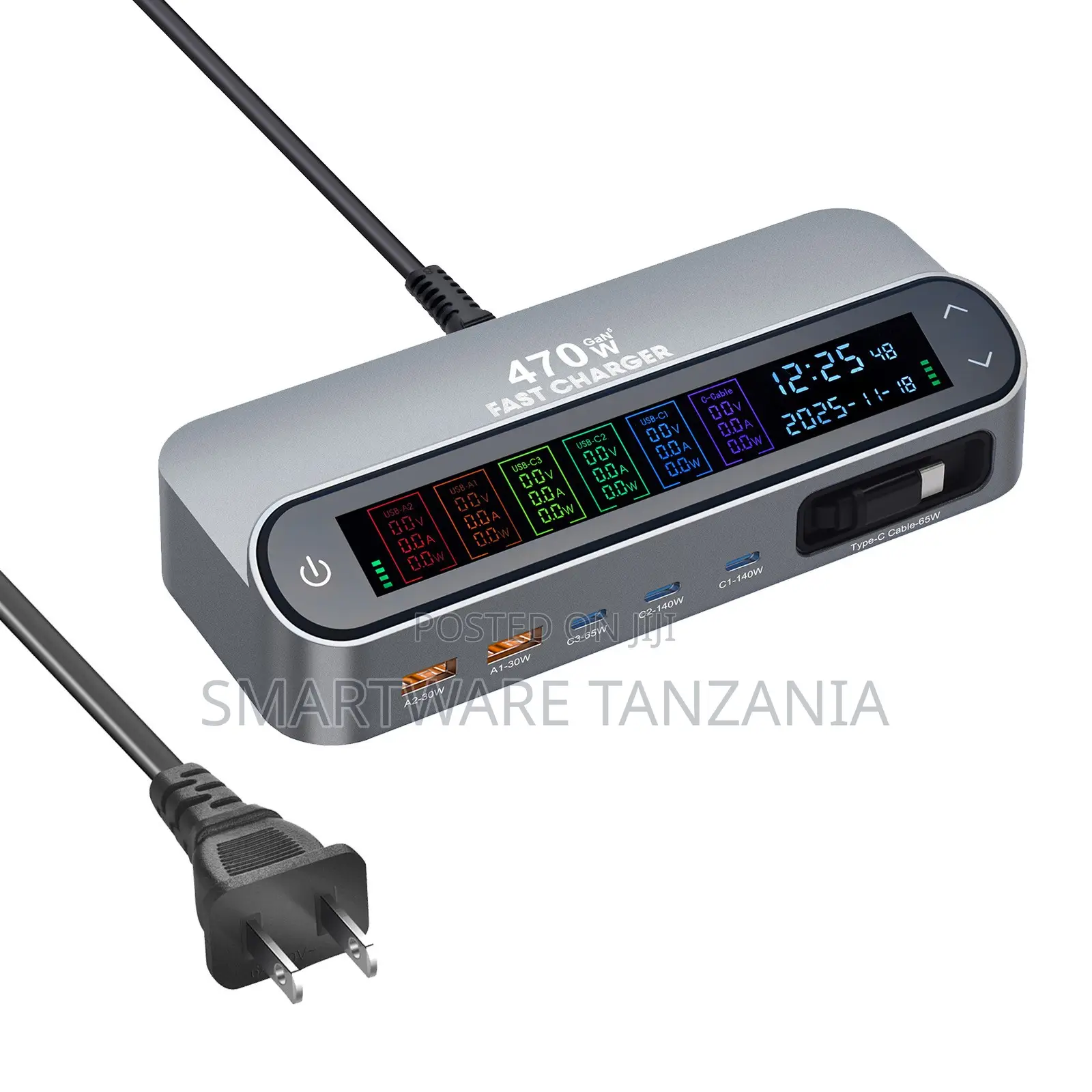470w Fast Charger With Multiple Ports for Quick and Efficient Charging