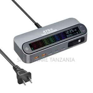 470w Fast Charger With Multiple Ports for Quick and Efficient Charging