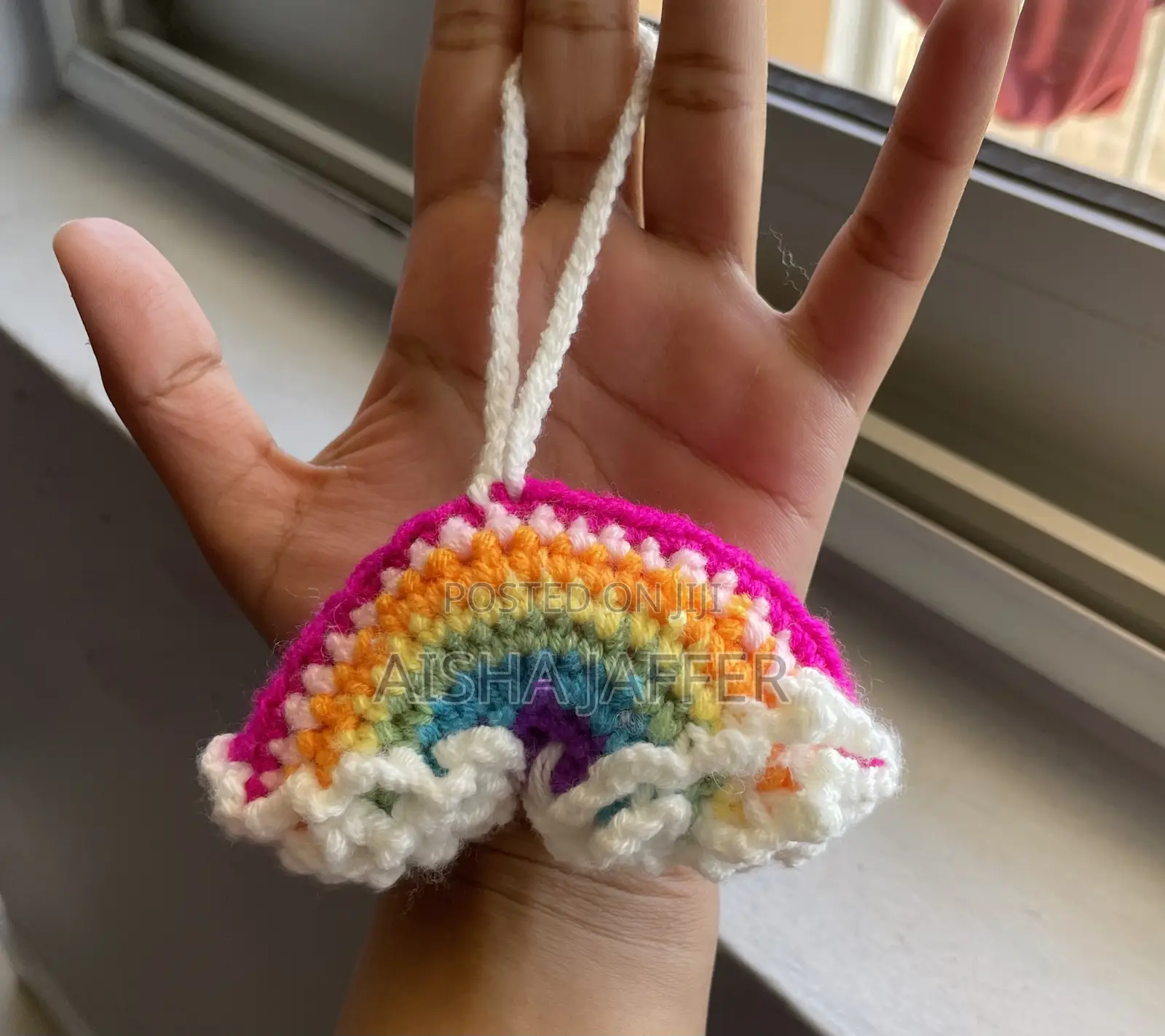 Stuffed Rainbow Keychain Crochet