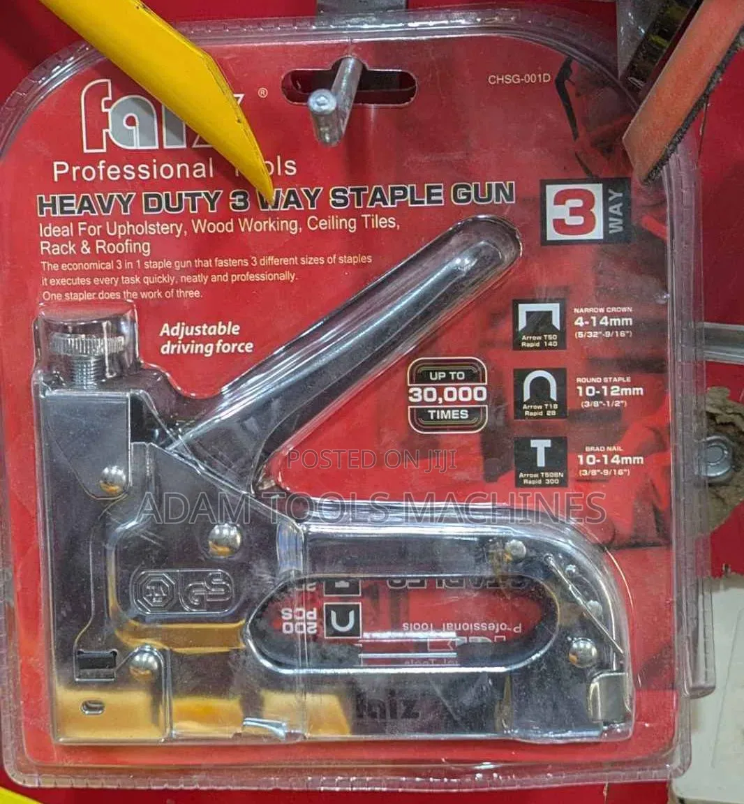 Heavy Duty 3-Way Staple Gun