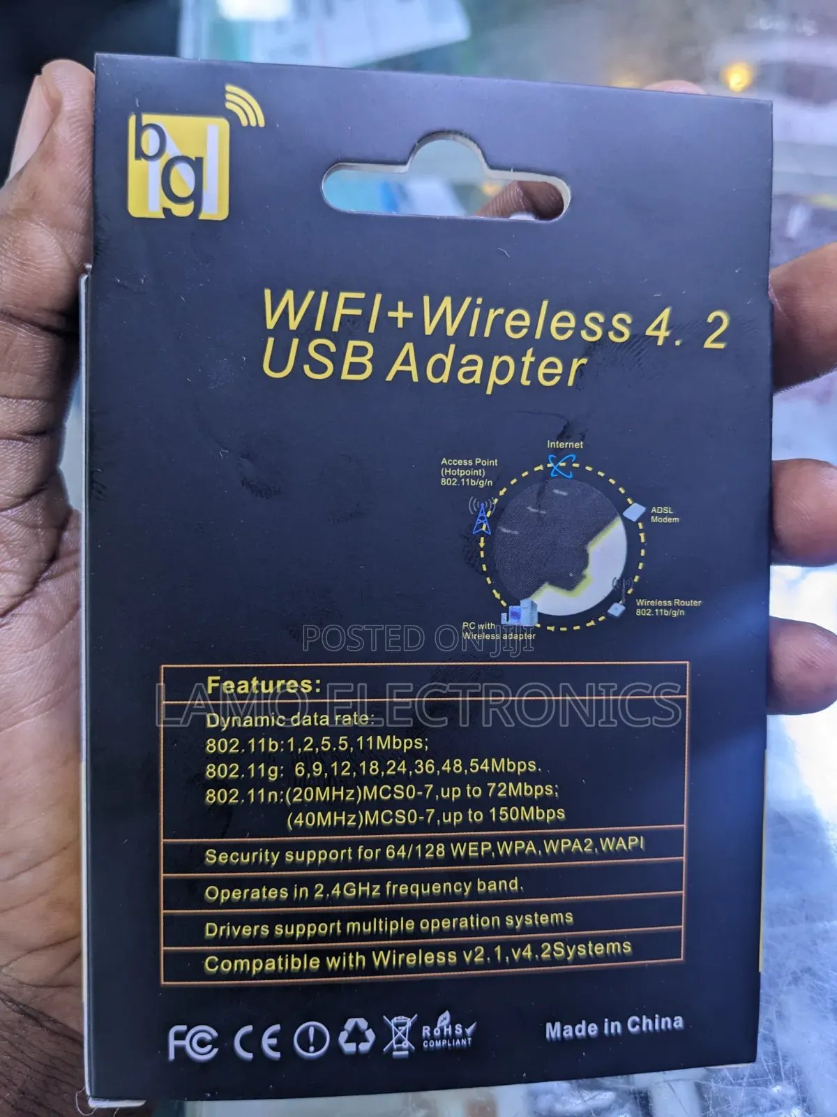Lv-Uw06bt Wifi and Bluetooth 4.2 Usb Adapter
