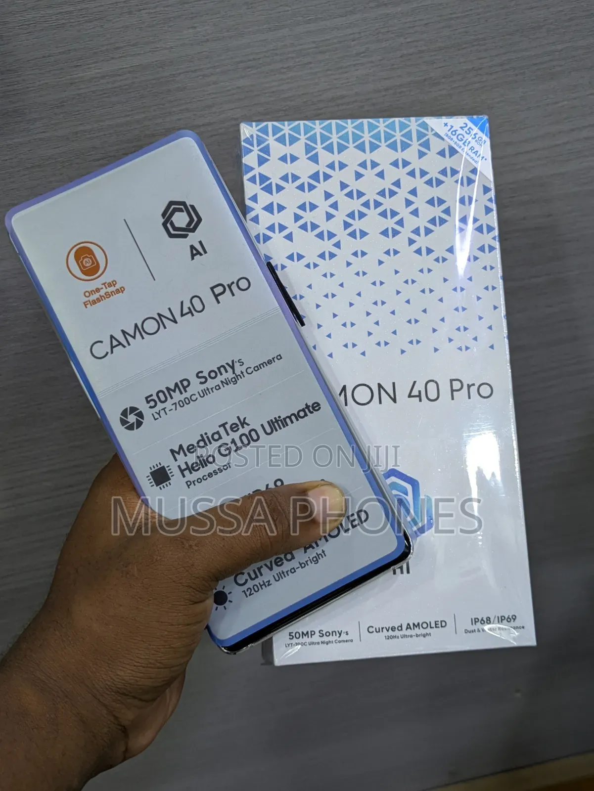 New Tecno Camon 40 Pro 5G 256 GB Blue