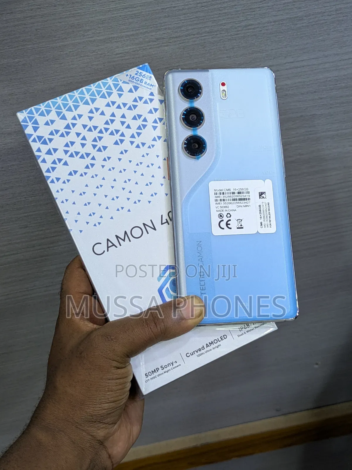 New Tecno Camon 40 Pro 5G 256 GB Blue