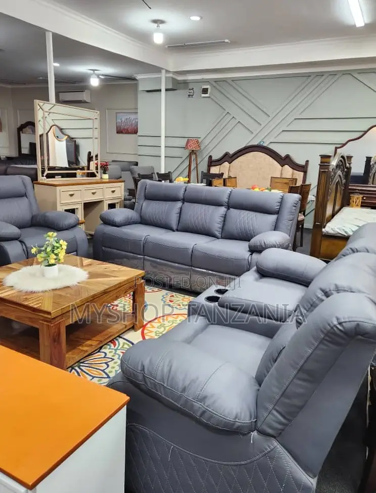 7 Seater Leather Sofa Set
