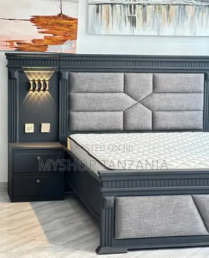 Kitanda Futi 6x6 Material Mbao Ngumu Na Soft