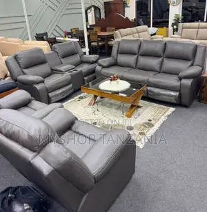 Heavy Leather Sofa 7 Seater