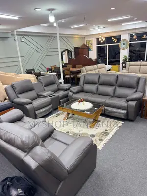 Heavy Leather Sofa 7 Seater