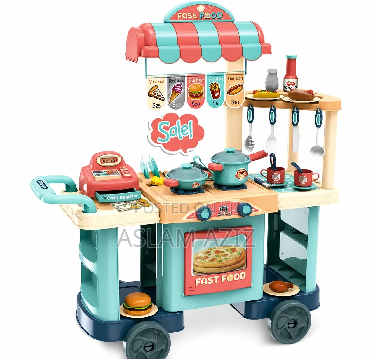 Play Kitchen Trolley(Jiko La Kuchezea)