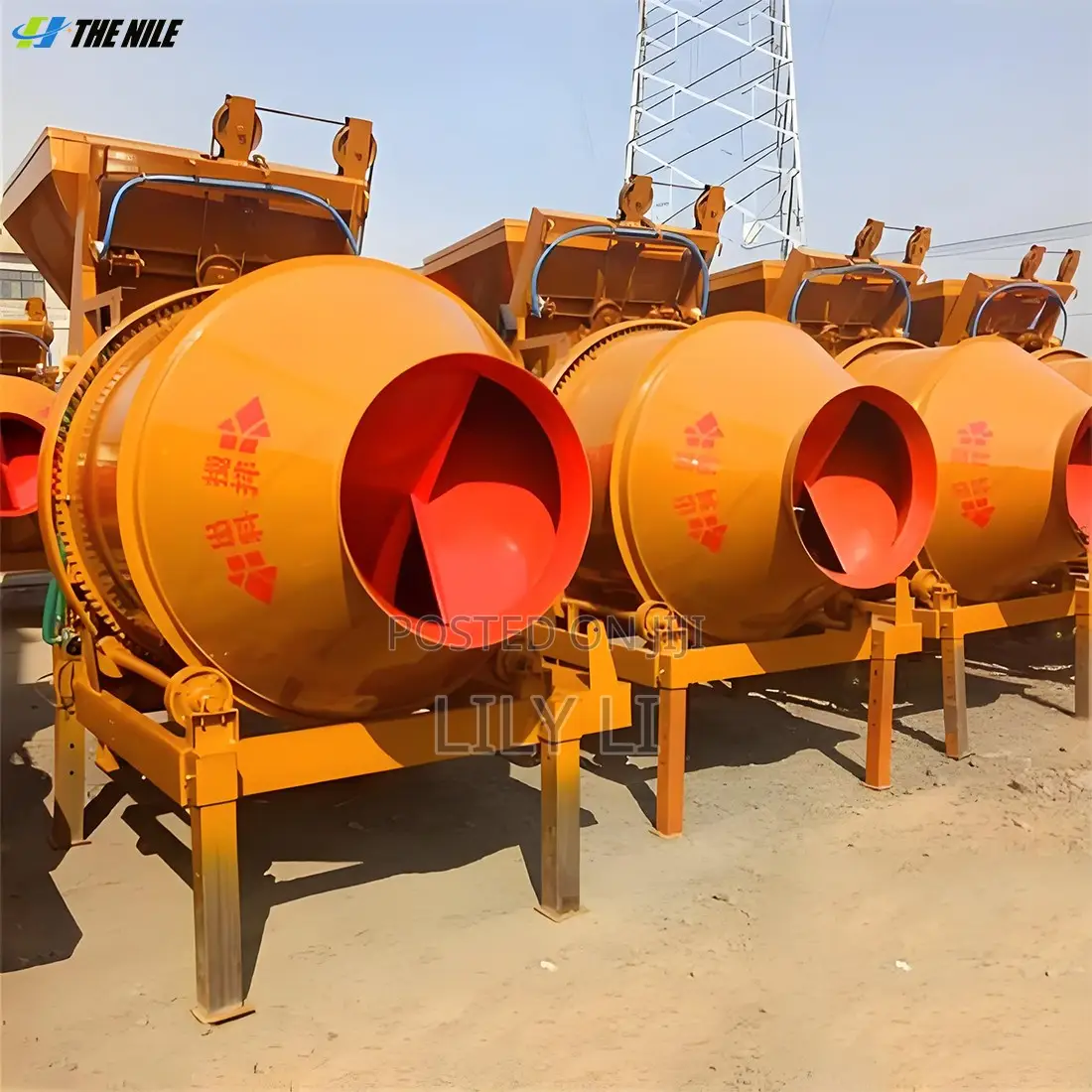 Durable Concrete Mixer With Reinforced Steel Drum Heavy Duty Design