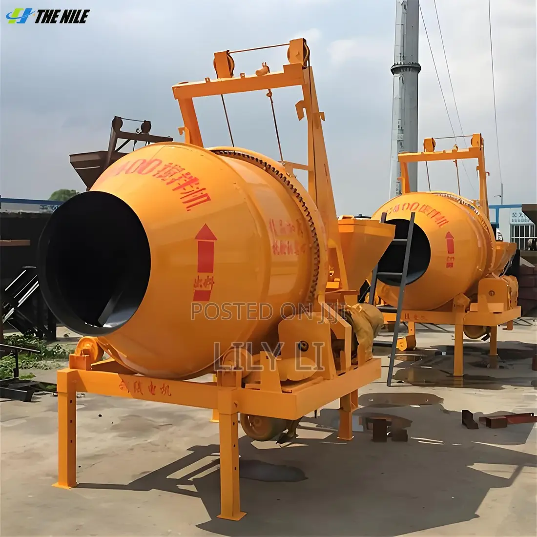 Reliable Concrete Mixer 350l Drum Tilting Type Construction Use