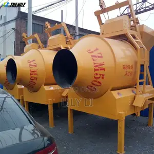 Strong Concrete Mixer 500l Electric Motor Driven Civil Engineering