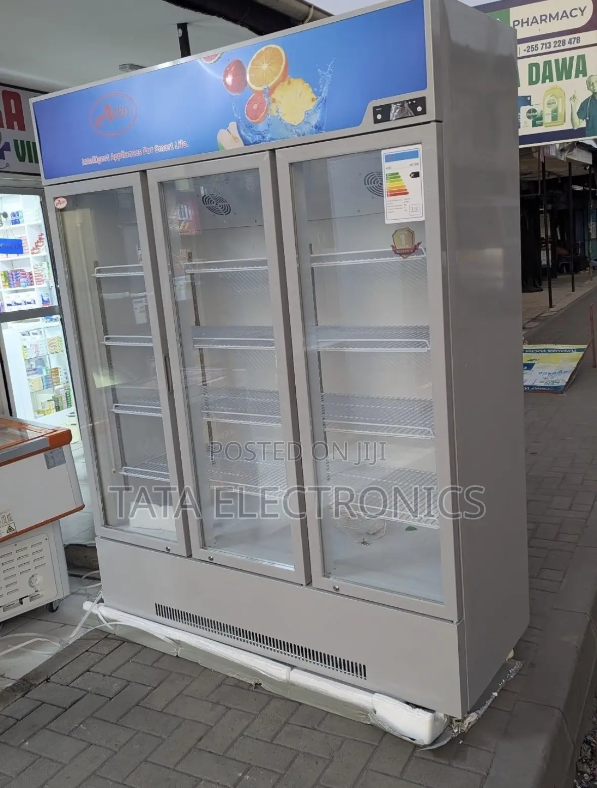 Aero 3 Doors Showcase Fridge 980l || Abt-980