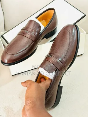 Brown Gold Mens Shoes