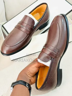 Brown Gold Mens Shoes