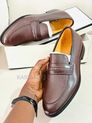 Brown Gold Mens Shoes