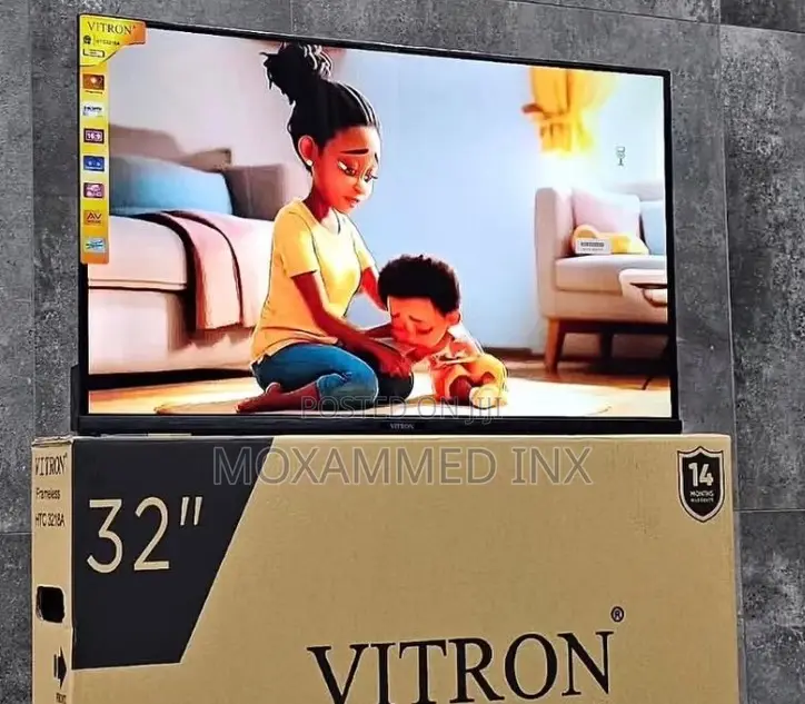 Vitron 32” Frameless Led Smart Tv (Model HTC 3218a)Features a Sleek,