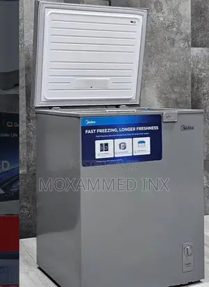 Midea Silver Chest Freezer 150l.It Features Fast Freezing Technology D