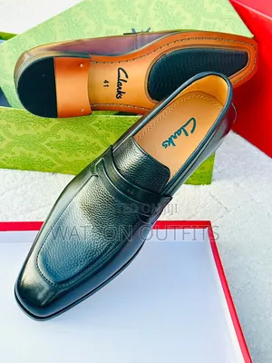 Men's Leather Shoes or Moccasins or Mocca Clarks and De'rossi Brands