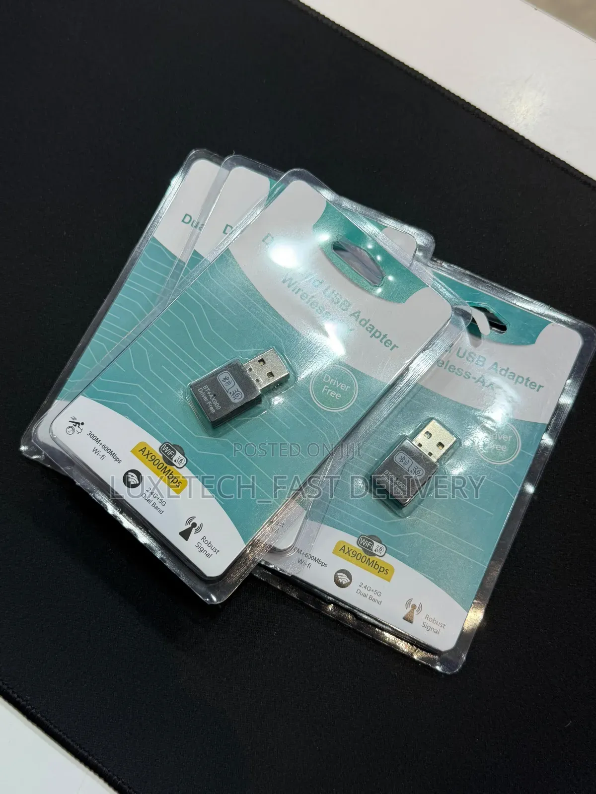 Wireless 900mbps Dual-Band Wi-Fi and Bluetooth Usb Adapters (Dongle)
