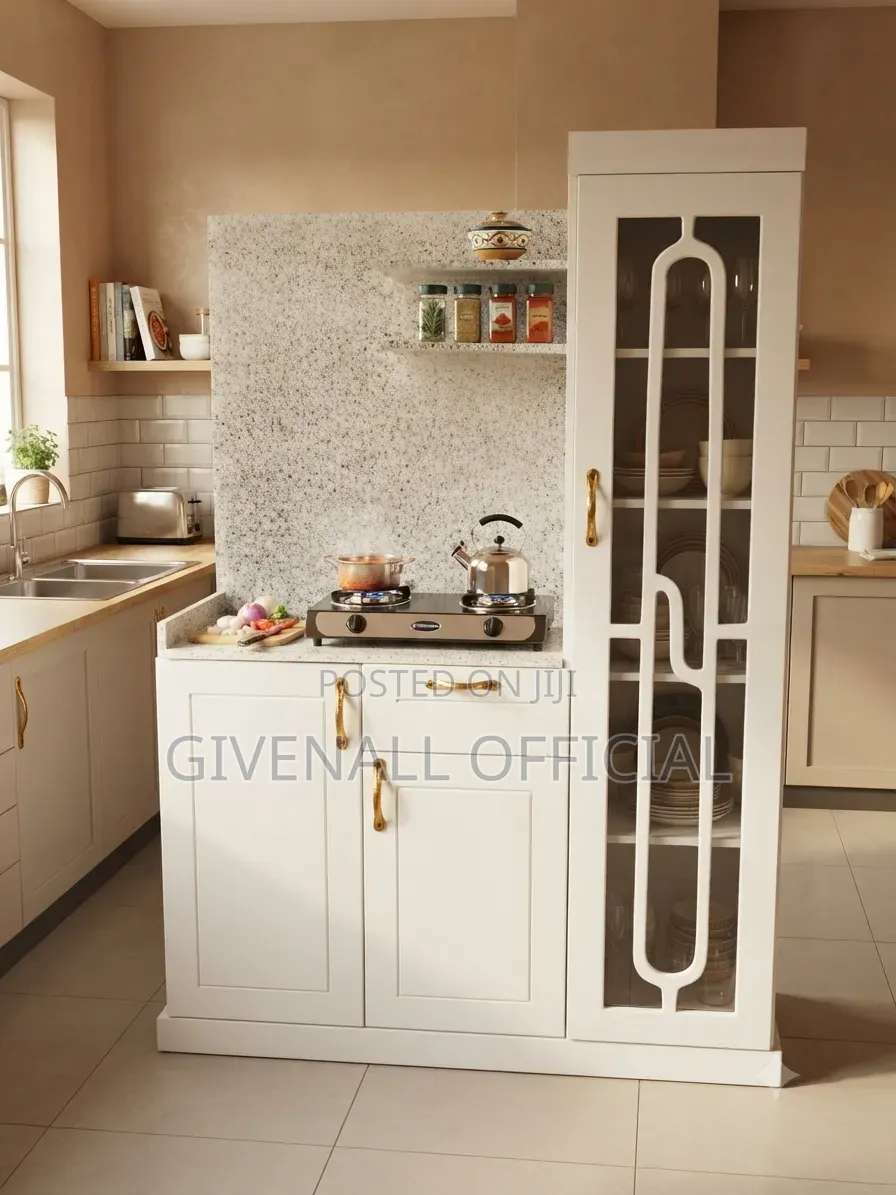 Ofa Ofa = Kitchen Cabinet Meza Ya Kupikia Yenye Kabati Imara Sana