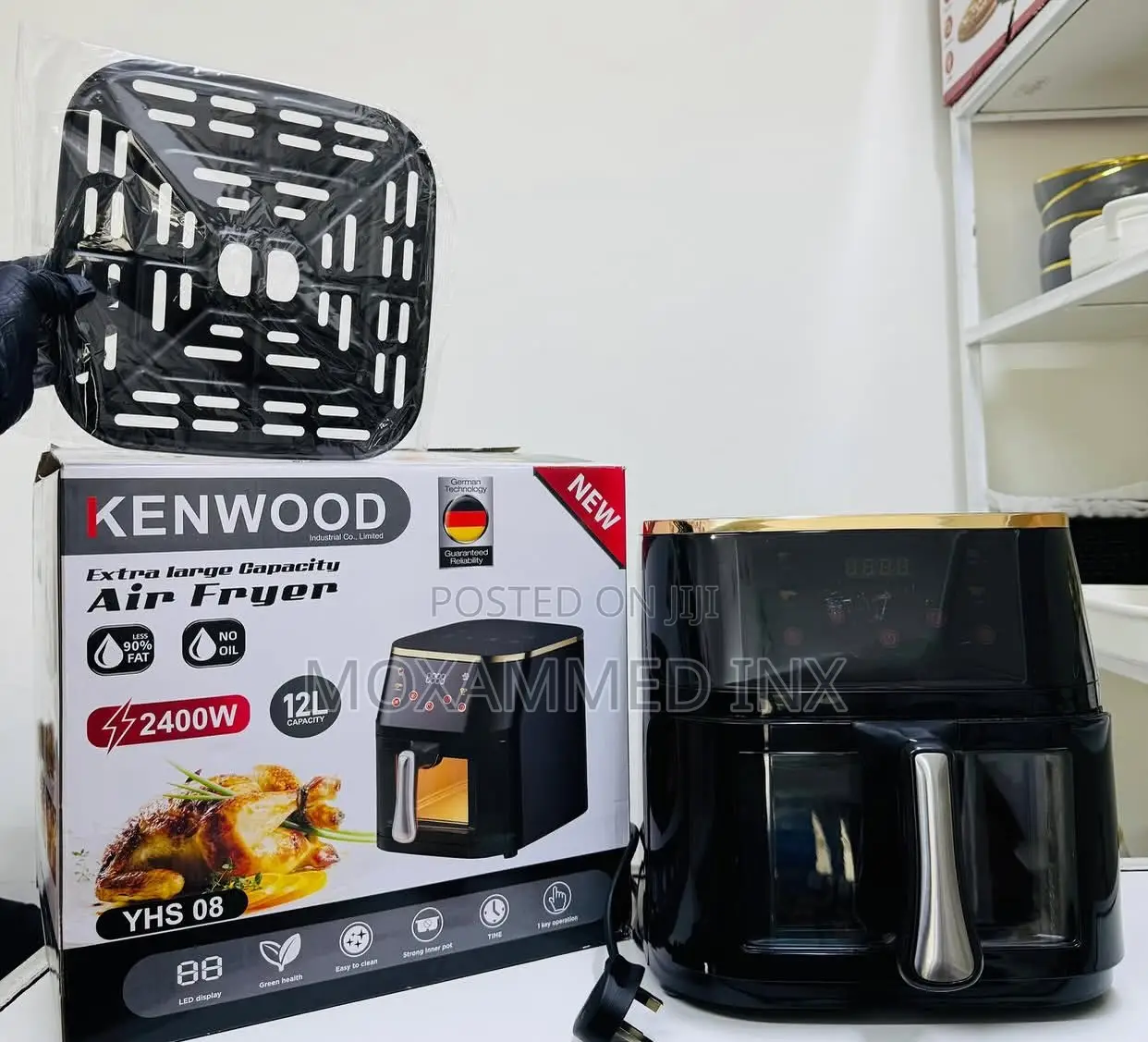 Kenwood 12l Extra-large Capacity Air Fryer (Model Yhs 08)Featuring