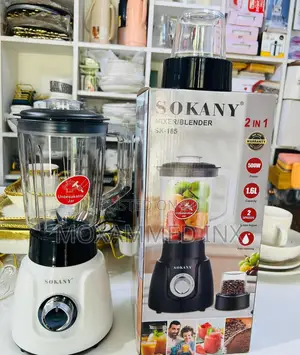 Sokany 2-in-1 Mixer/Blender (Model Sk-185),Featuring a 500w Motor.
