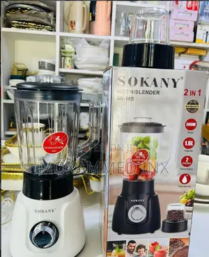 Sokany 2-in-1 Mixer/Blender (Model Sk-185),Featuring a 500w Motor.