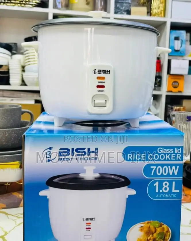 Bish Best Choice Electric Rice Cooker 1.8-Liter Capacityand a 700-Wat