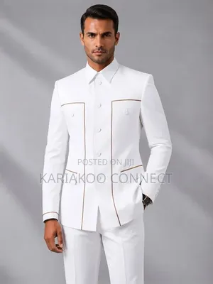New White Corduroy Suit