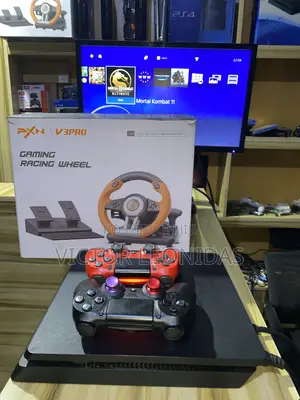 Seti Ya Ps4 Slim Na Racing Wheel Mpya