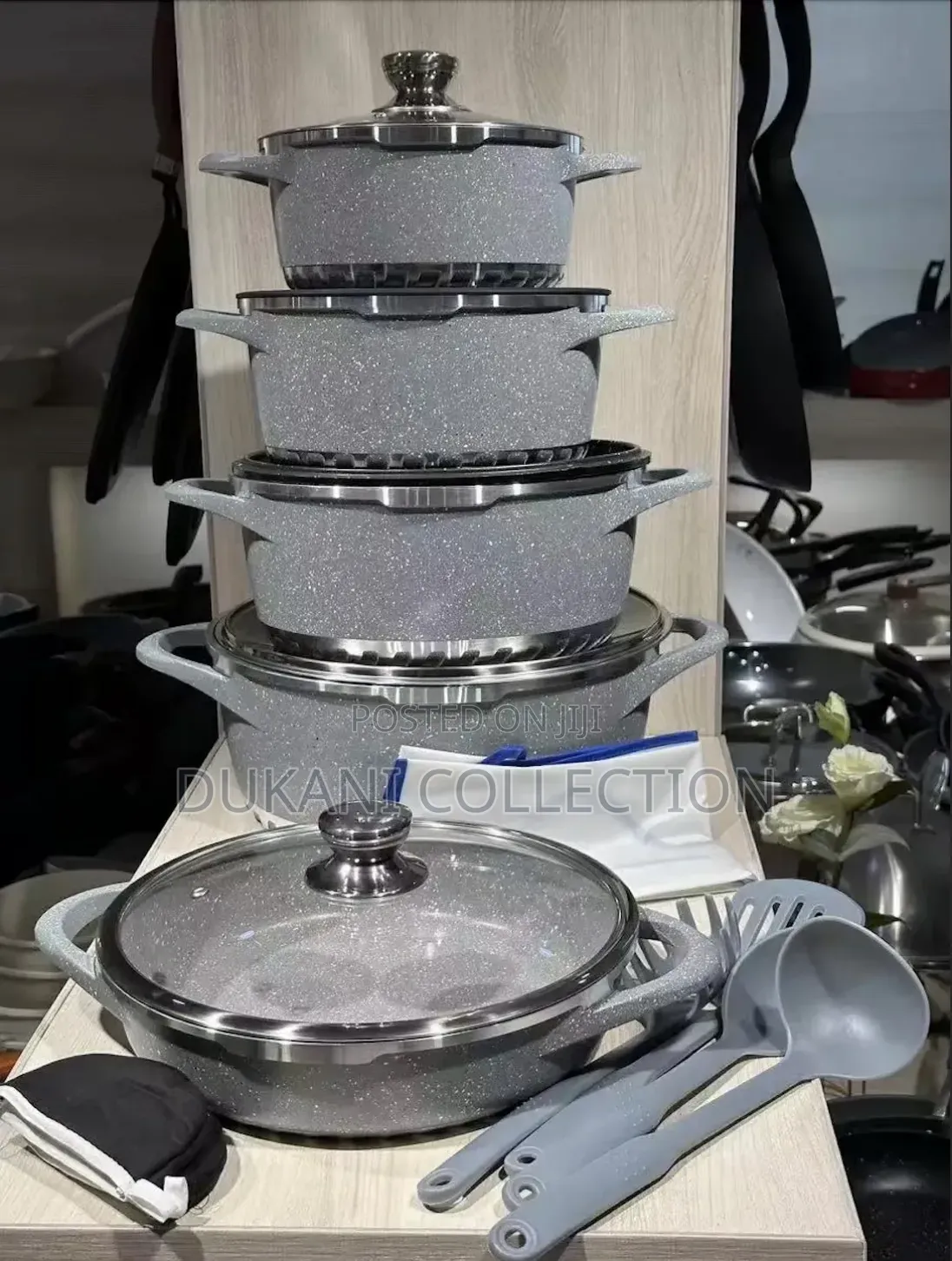 Steel Cooking Ware Five Piece