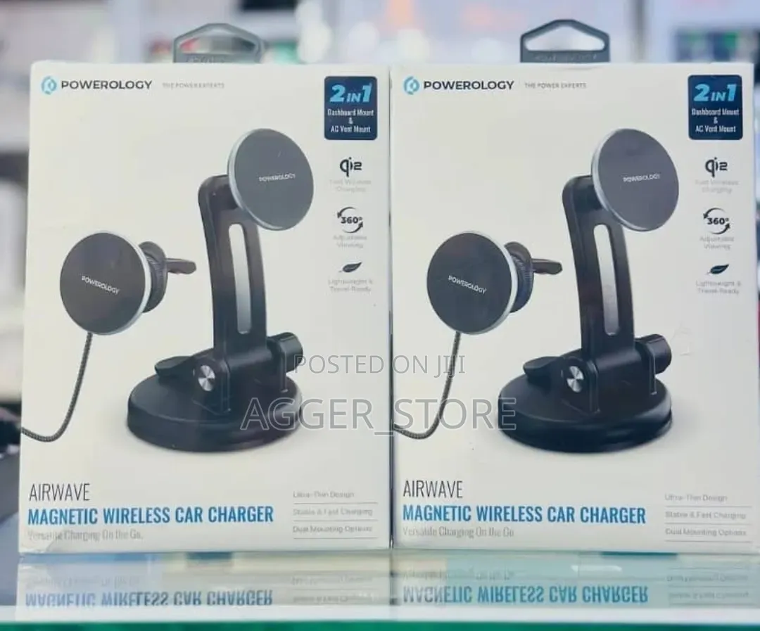 Powerology Airwave Magnetic Wireless Car Charger