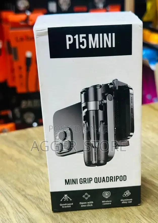 P15 Mini Grip Quadripod Designed for Smartphones