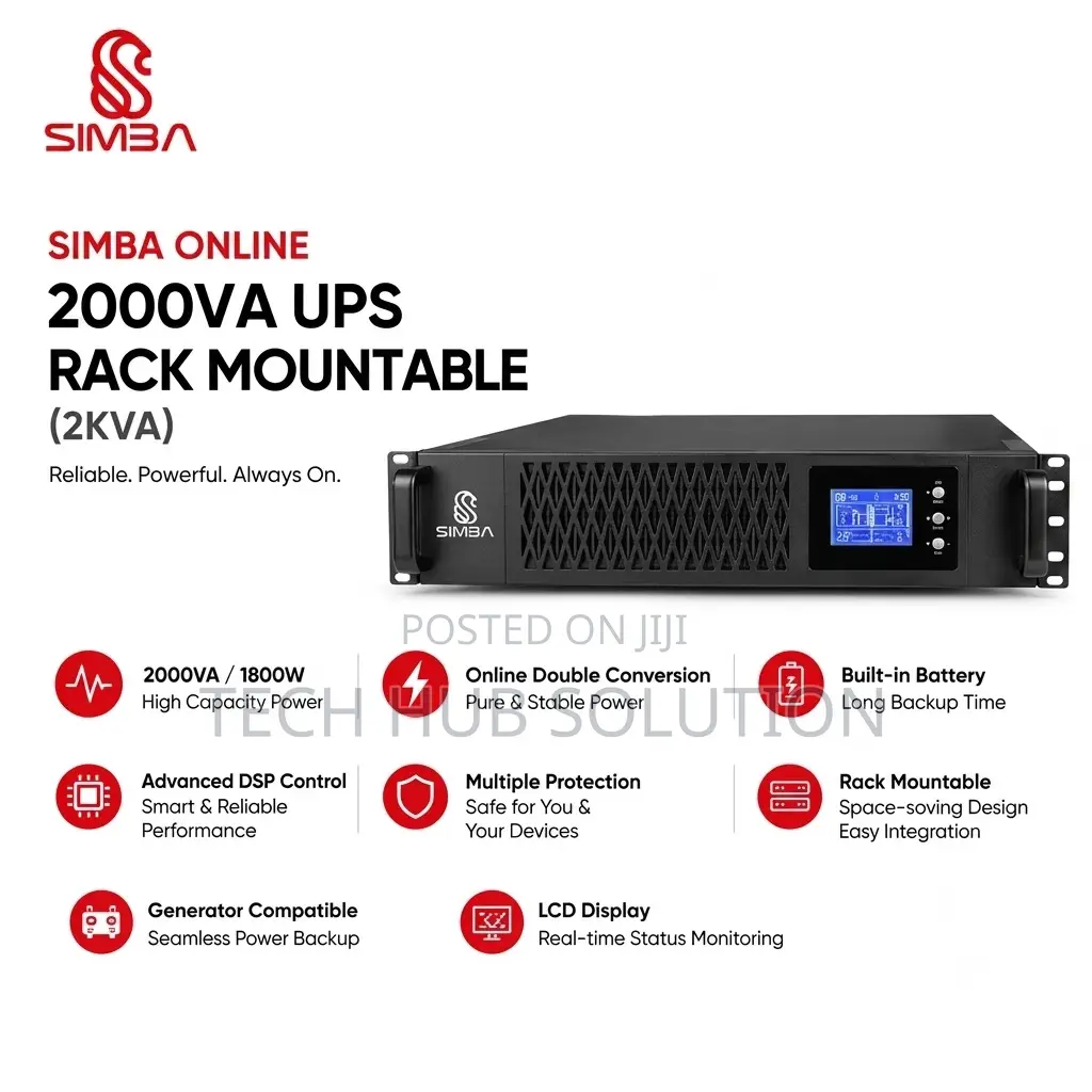 Simba Online 2000va (2kva) Rackmount Ups