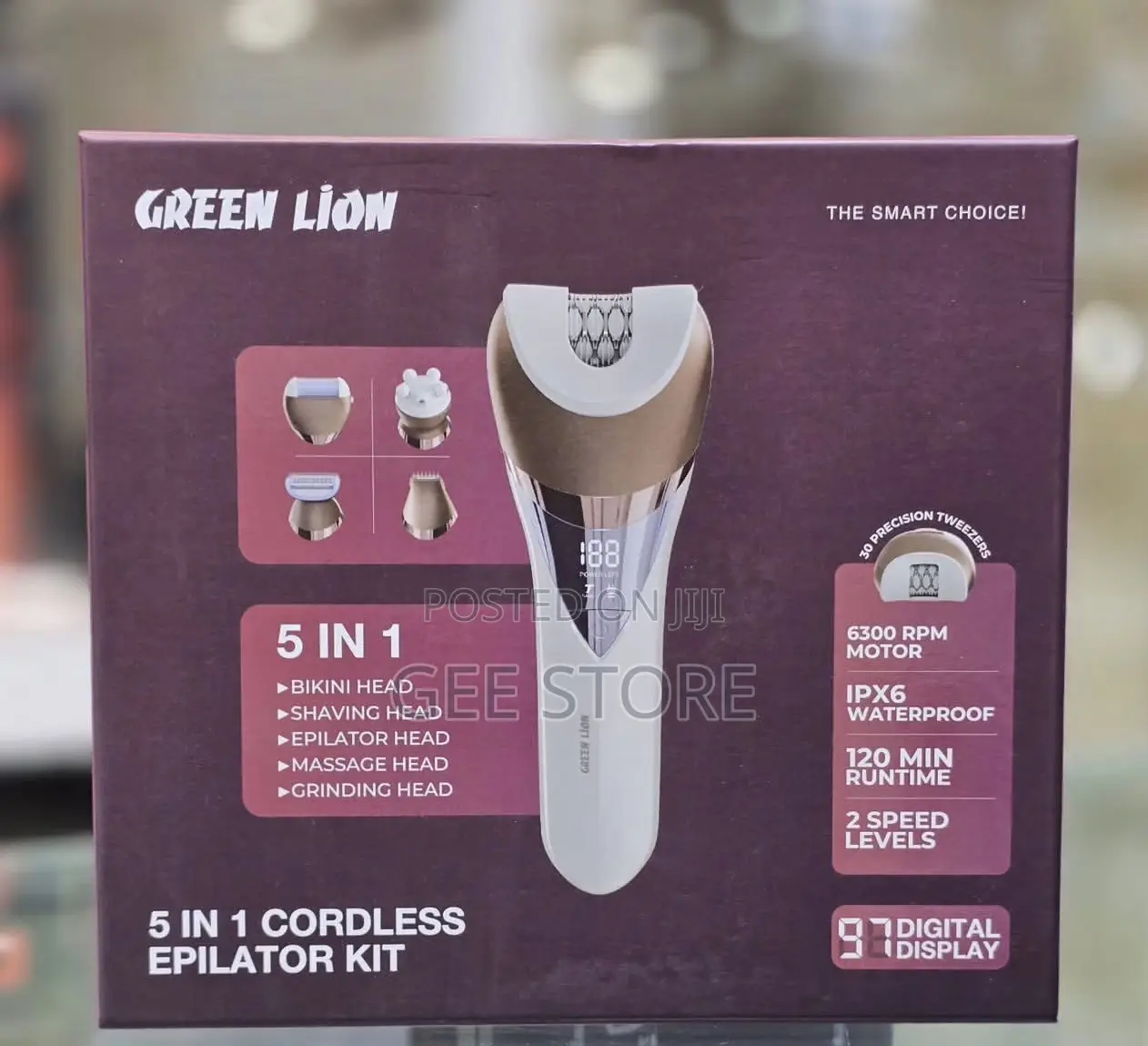 Greenlion 5 in 1 Cordless Epilator Kit