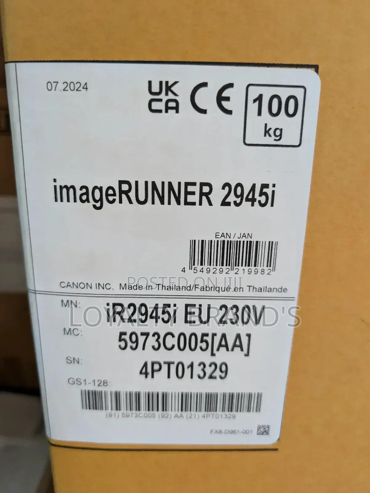 Canon Photocopier 2945 I
