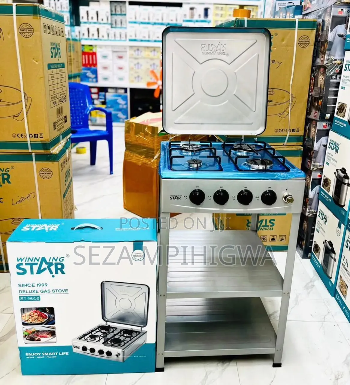*Winning Star 4plates Gas With Stand