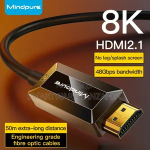 Mindpure Hdmi 2.1 Cable - 50m Long, 48gbps High-speed Connection