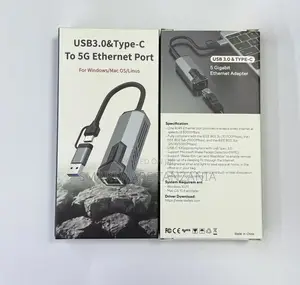 5g Usb 3.0 And Type-c Ethernet Adapter For Fast, Reliable Connection