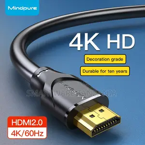 Mindpure Hdmi Cable 2.0 - Durable, High-Quality 60hz Connection