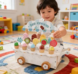 Wooden Ice Cream Cart Toy