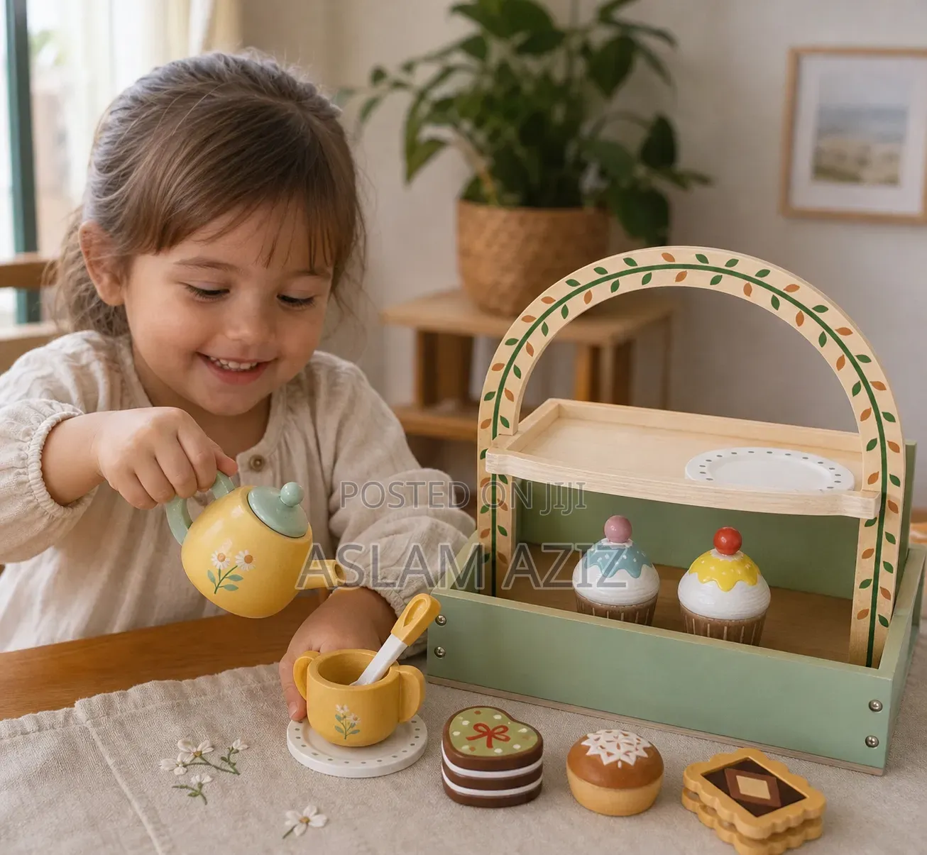 Wooden Royal Tea Set for Kids