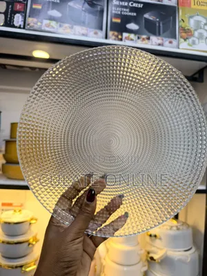 6pcs Classic Glass Dinner Plates