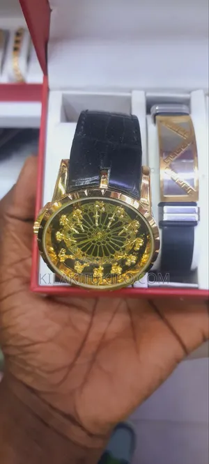 Gucci 5 In1 Watch Bracelet Necklace Ring Ear Ring